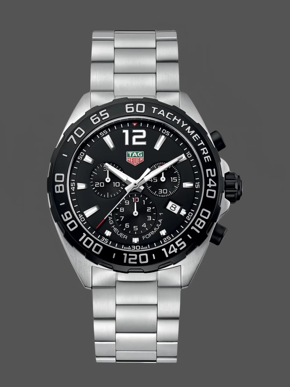 Tag Heuer Formula 1 Chronograph Black Dial CAZ1010.BA0842 Quartz 43mm — view 1