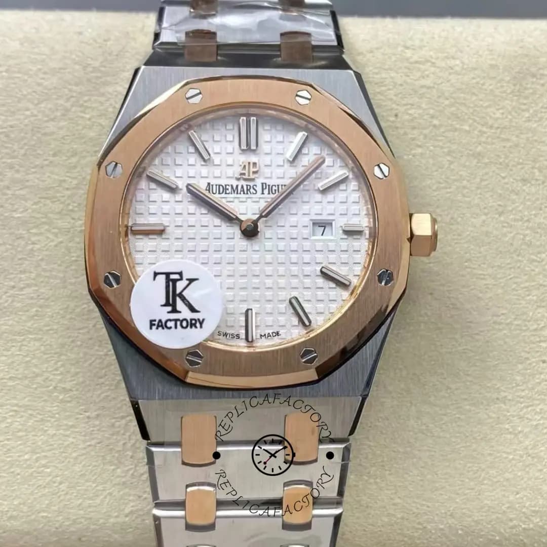 AP 77350SR.OO.1261SR.01 Royal Oak 34 Two-Tone 1:1 Clone Women's Watch — view 1