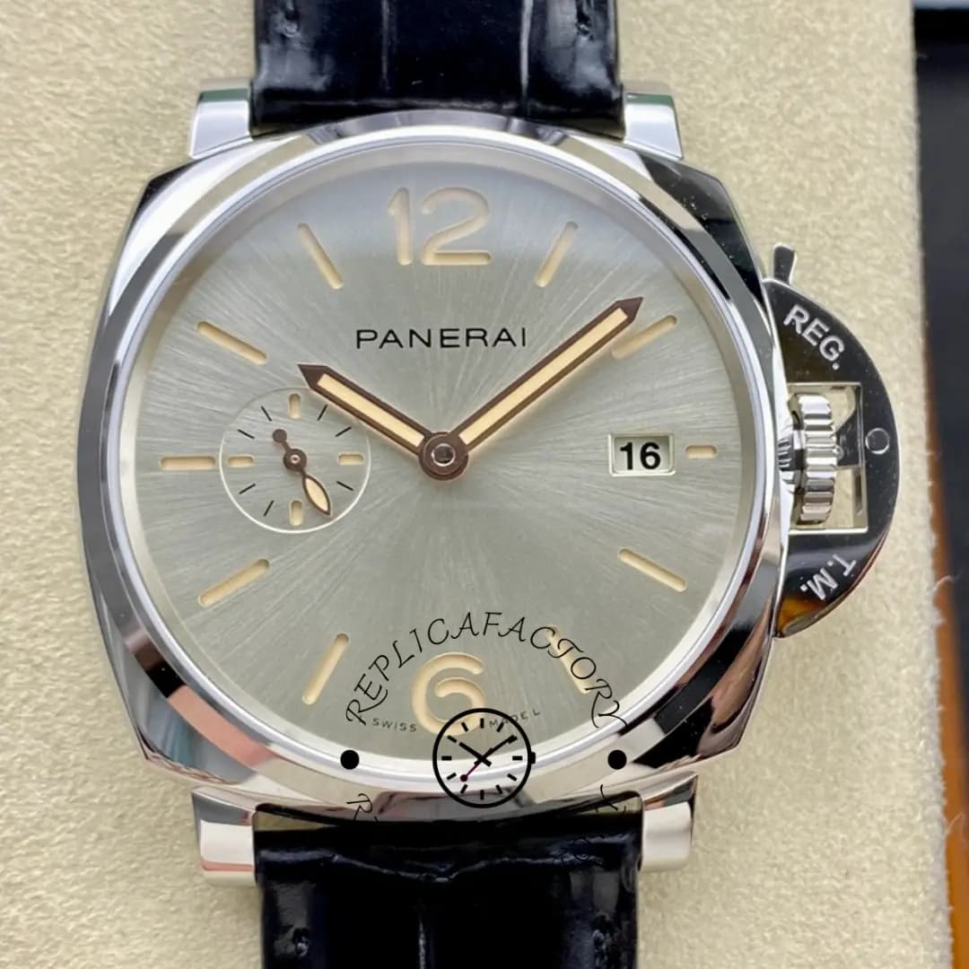 Panerai 1:1 Clone Luminor Due Automatic 42MM Steel PAM01249 Silver Dial — view 1