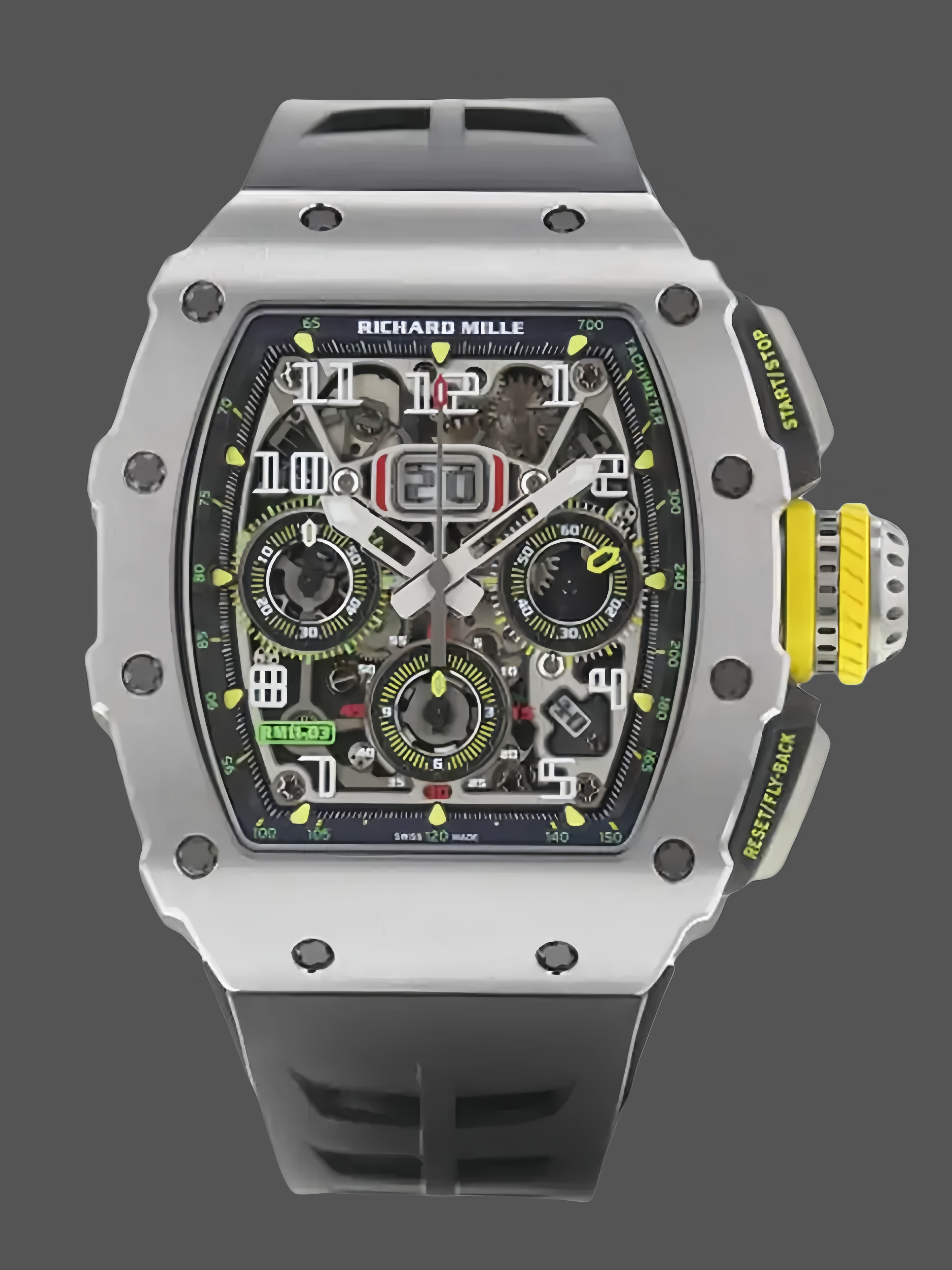 Richard Mille RM 11-03 Automatic Flyback Chronograph Silver Watch — view 1