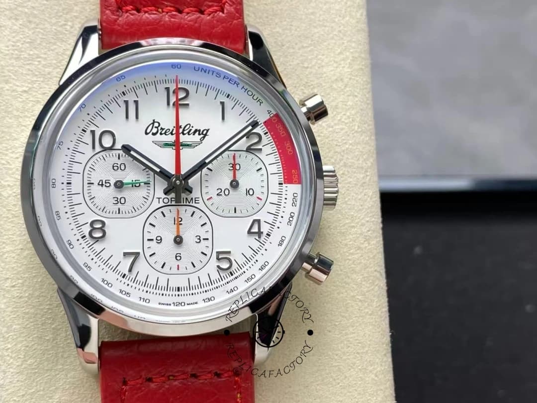 Breitling Top Time B01 Ford Thunderbird AB01766A1A1X1 Arabic Hour Markers 1:1 Clone — view 1