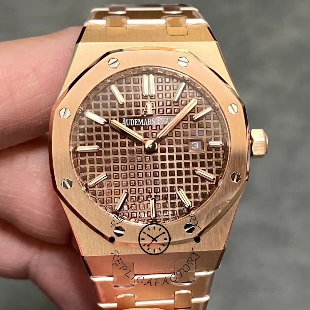 AP Royal Oak Quartz 33 Brown 67650OR.OO.1261OR.01 Replica Women's Watch — view 1