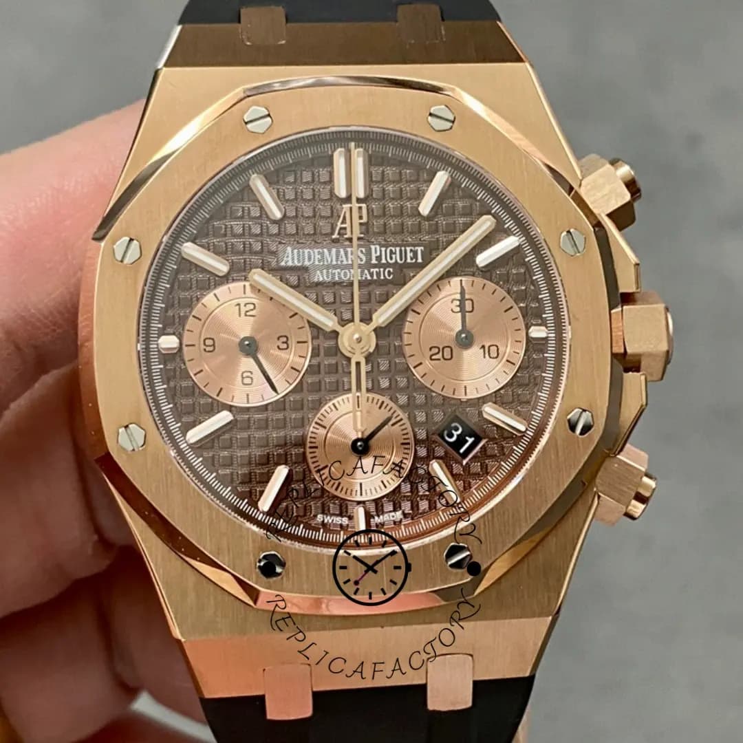 AP Royal Oak Chronograph 41 Black Rubber Strap 26239OR.OO.D812CR.01 Replica — view 1