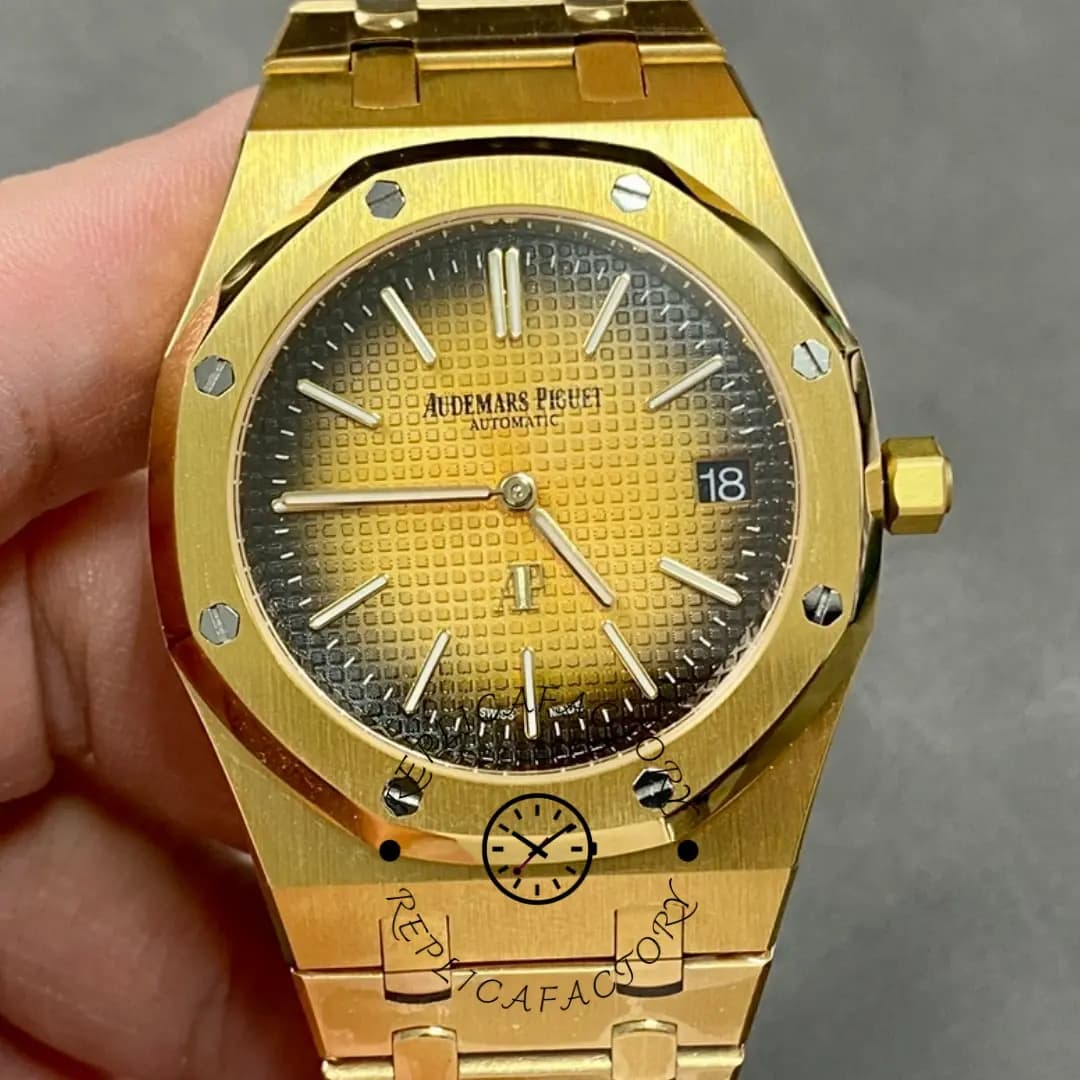 AP Royal Oak Extra-Thin 16202BA.OO.1240BA.01 Replica 50th Anniversary — view 1