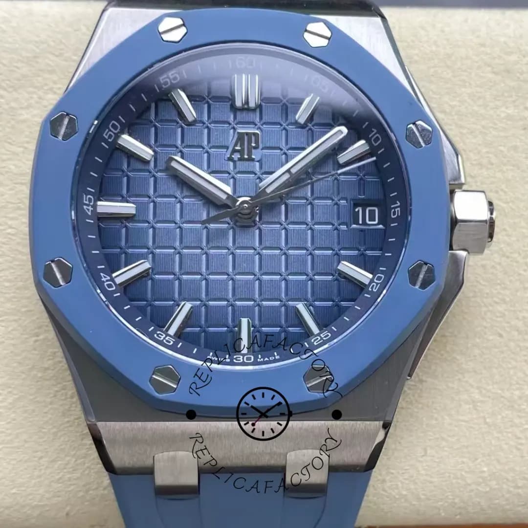 AP Royal Oak Offshore Replica Selfwinding 15605SK.OO.A350CA.01 43 Blue Strap — view 1
