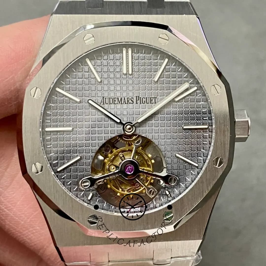 AP Royal Oak 26510PT.OO.1220PT.01 Replica Tourbillon Extra-Thin 41 Gray Dial — view 1