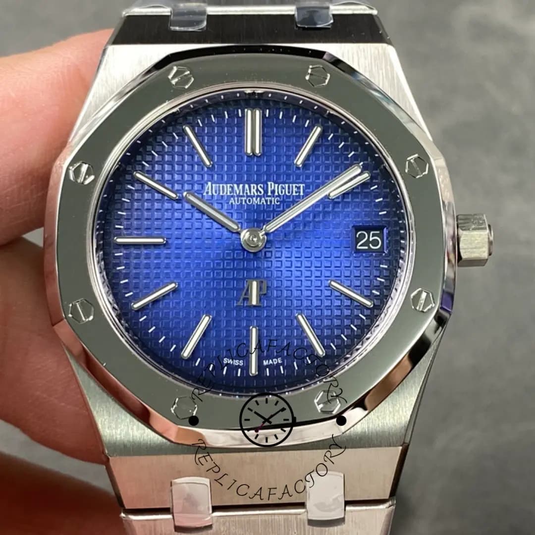 AP Royal Oak 15202ST.OO.1240ST.01 Jumbo Extra Thin 1:1 Clone 39 Blue Watch — view 1