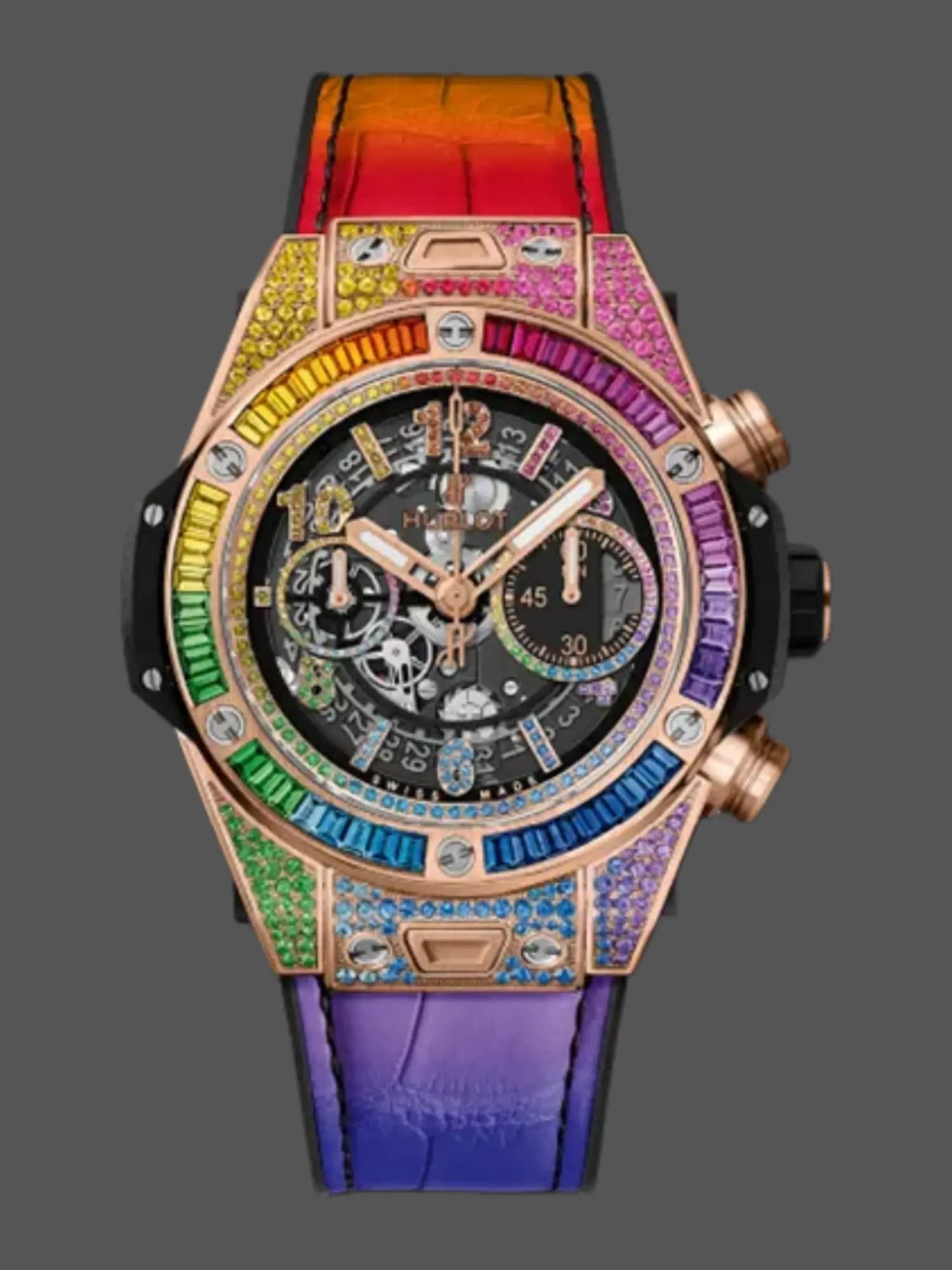 Hublot Big Bang Unico 1:1 Clone 45 Rainbow 411.OX.9910.LR.0999 Men's Watch — view 1