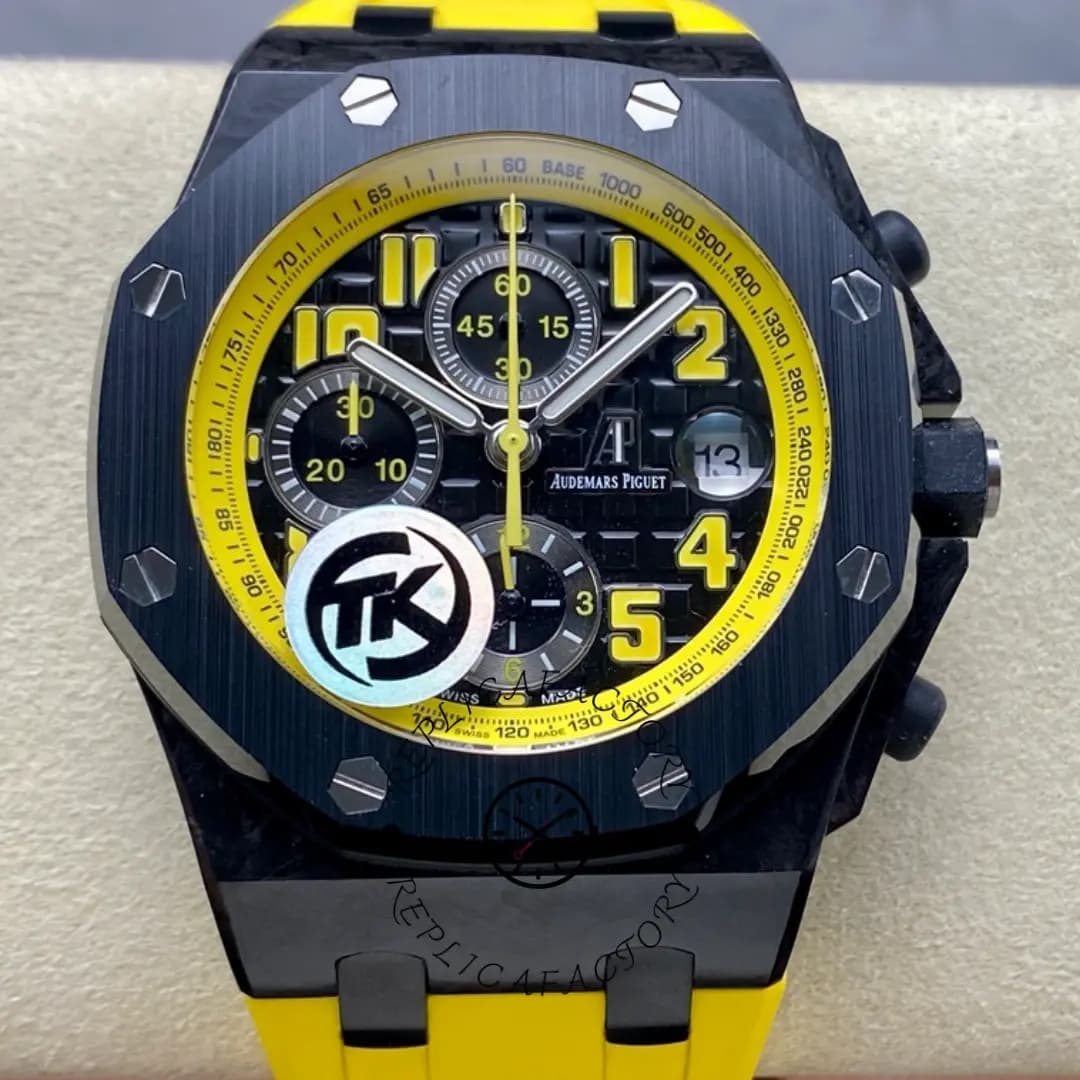 AP Royal Oak Offshore Bumblebee 42MM Rubber Strap 26176FO.OO.D101CR.02 Replica — view 1