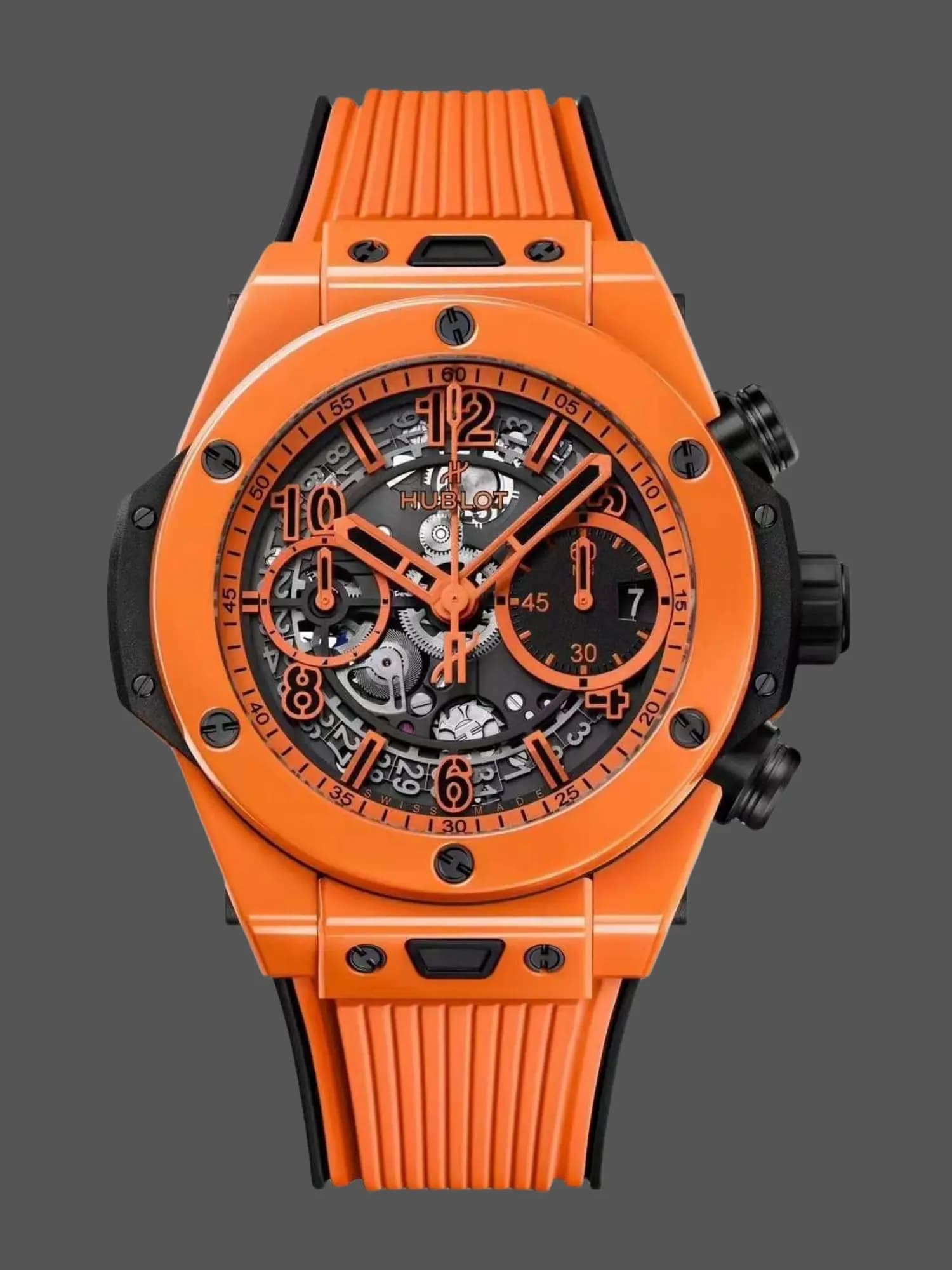 Hublot Big Bang Unico Orange Ceramic 42mm 441.CU.5910.RX — view 1