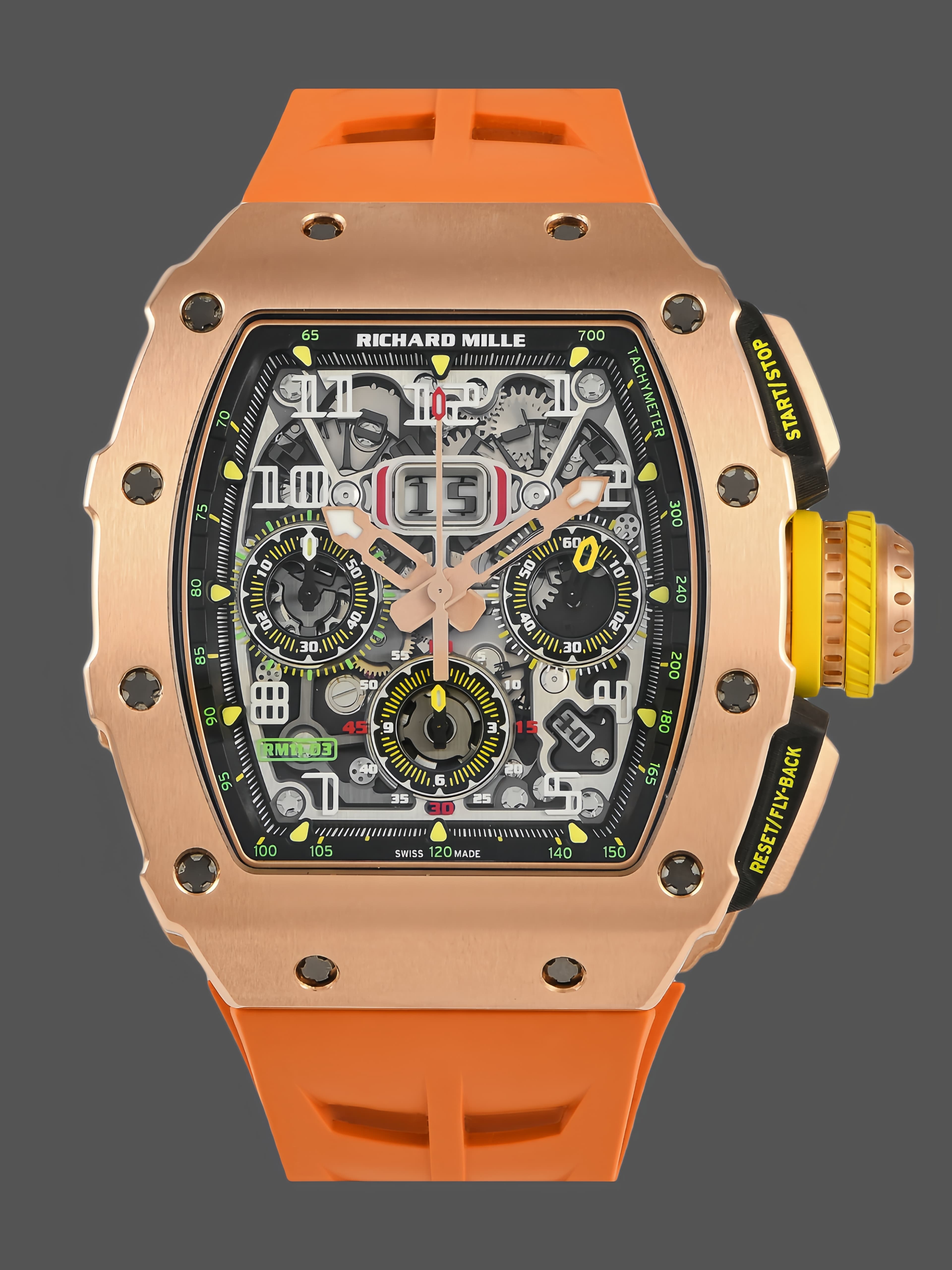 Richard Mille RM11-03 Orange Rubber Automatic Flyback Chronograph — view 1