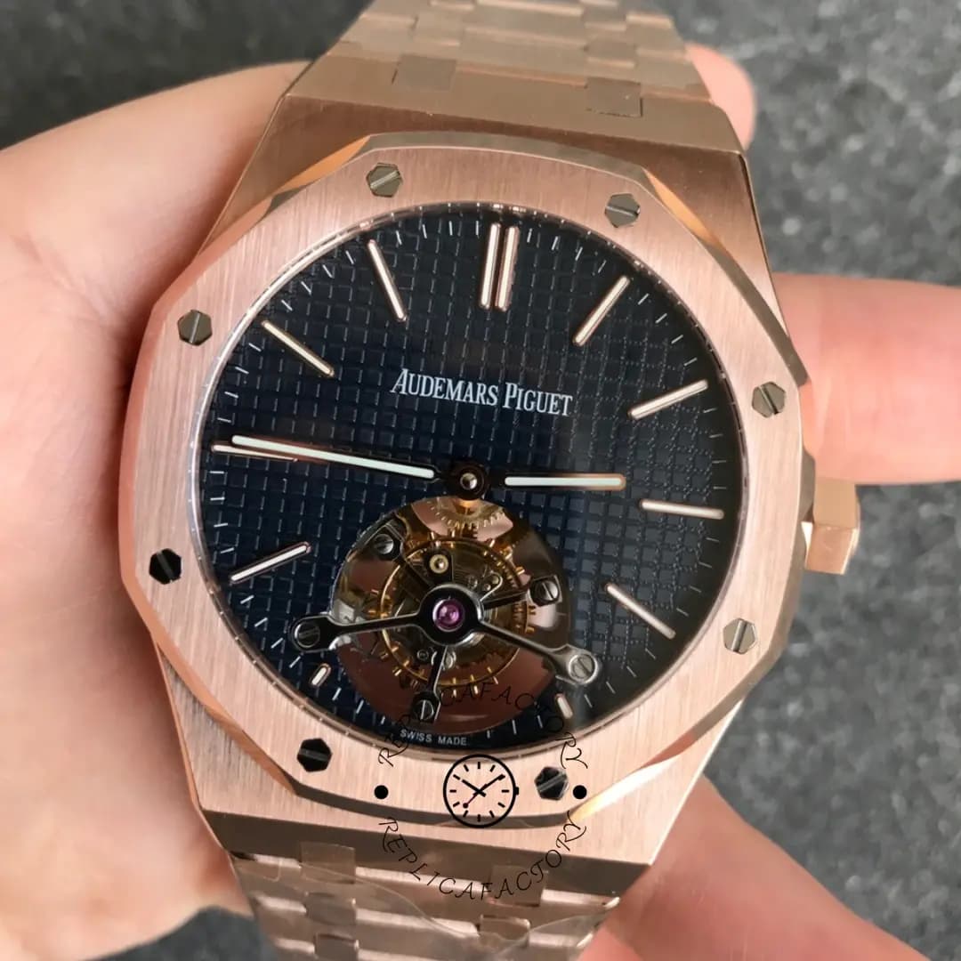 AP Royal Oak 26510OR.OO.1220OR.01 Tourbillon Extra-Thin 1:1 Clone Blue Dial — view 1