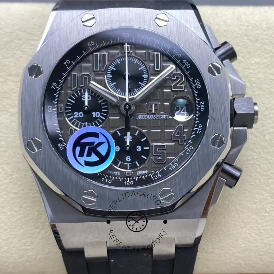 1:1 Clone AP Royal Oak Offshore Chronograph 42 Rubber Strap 26470ST.OO.A104CR.01 — view 1