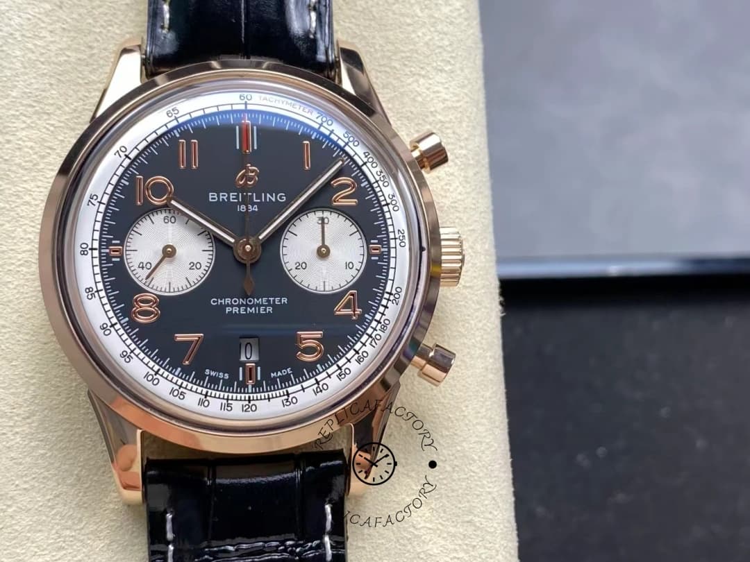 Breitling Premier B01 Rose Gold AB0118A21B1X1 Replica — view 1