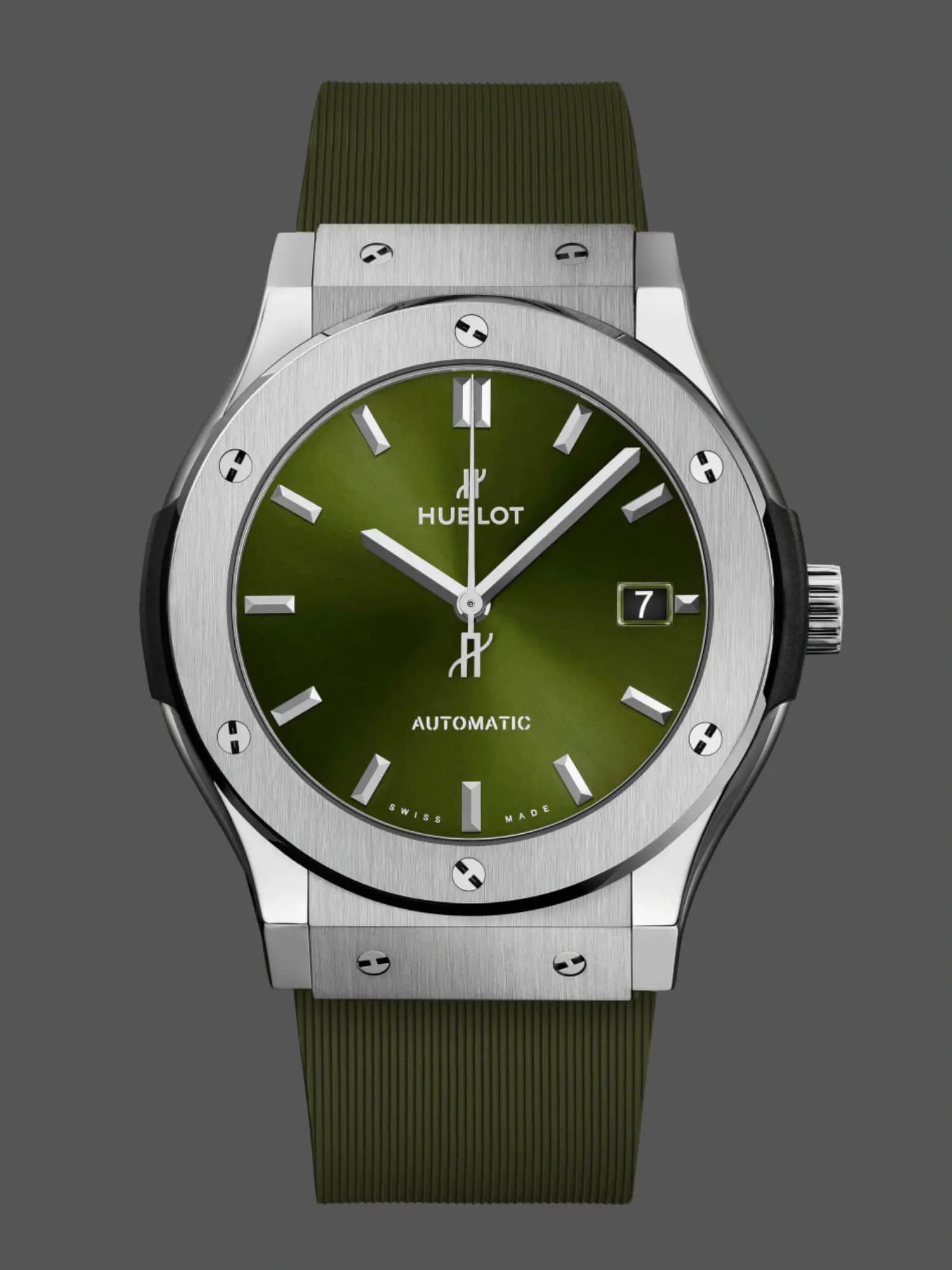 1:1 Clone Hublot Classic Fusion Titanium Green 542.NX.8970.RX 42mm — view 1