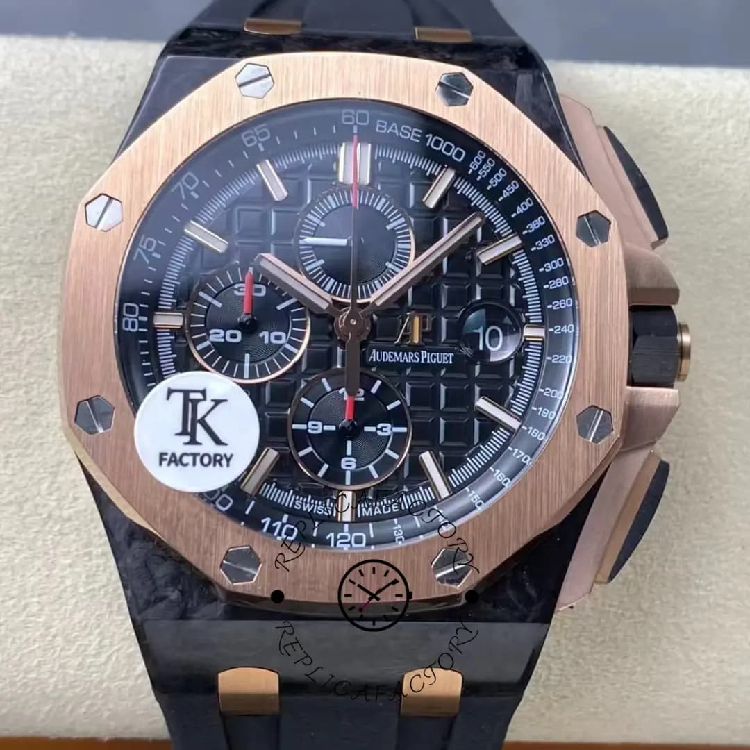 AP 26406FR.OO.A002CA.01 Royal Oak Offshore Chronograph 1:1 Clone Black Dial — view 1