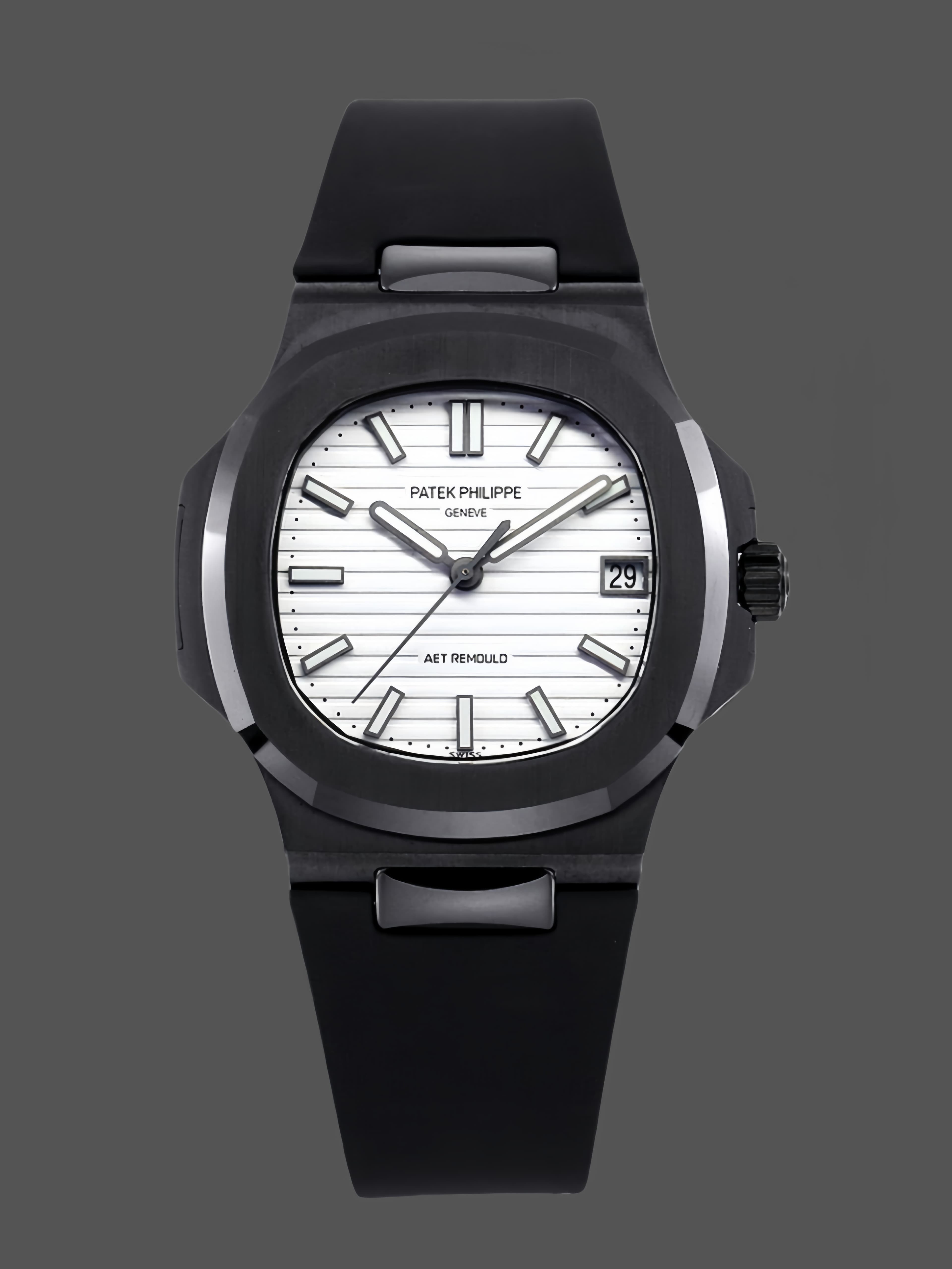 Patek Philippe Nautilus Titanium Case White Dial 5711 40MM Watch — view 1