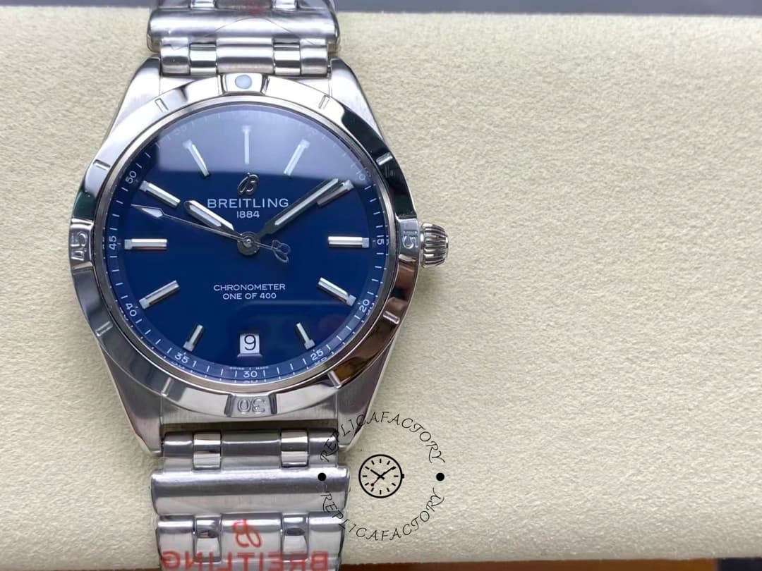 Breitling Chronomat Automatic 36 Blue Dial A103801A1C1A1 Replica — view 1