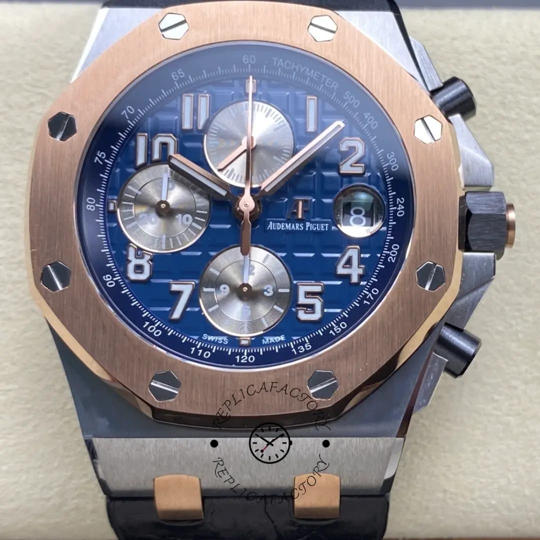 AP Royal Oak Offshore 42 Two-Tone 26471SR.OO.D101CR.01 Leather Strap 1:1 Clone — view 1