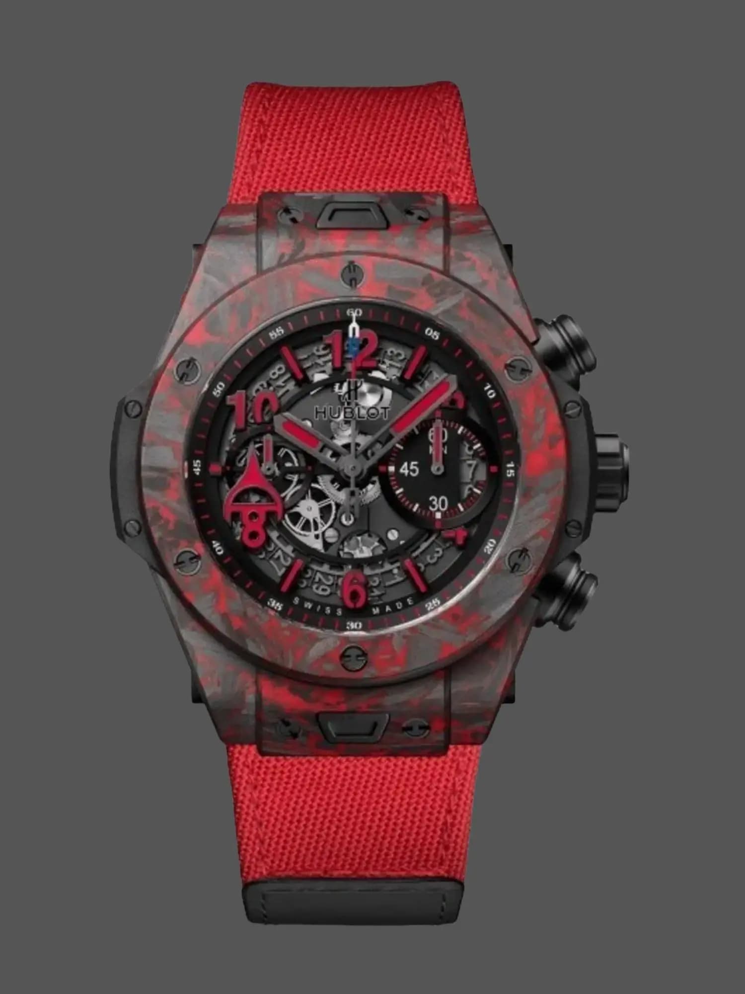 Hublot 411.QV.1123.NR.OVK21 Big Bang Unico Red Carbon Alex Ovechkin Watch 45mm — view 1