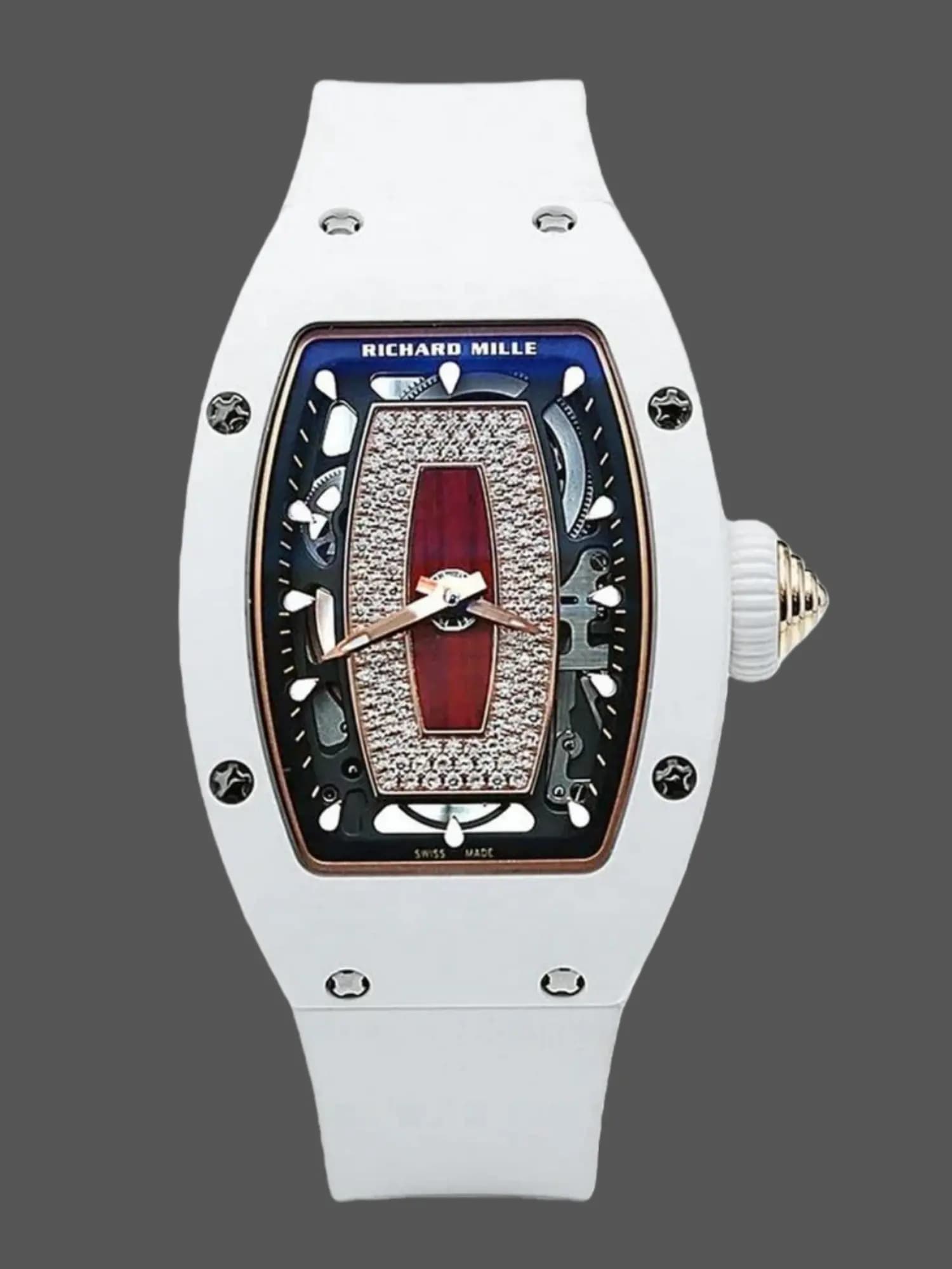 1:1 Clone Richard Mille RM 07 RM07-01 White Gold Skeletonized — view 1