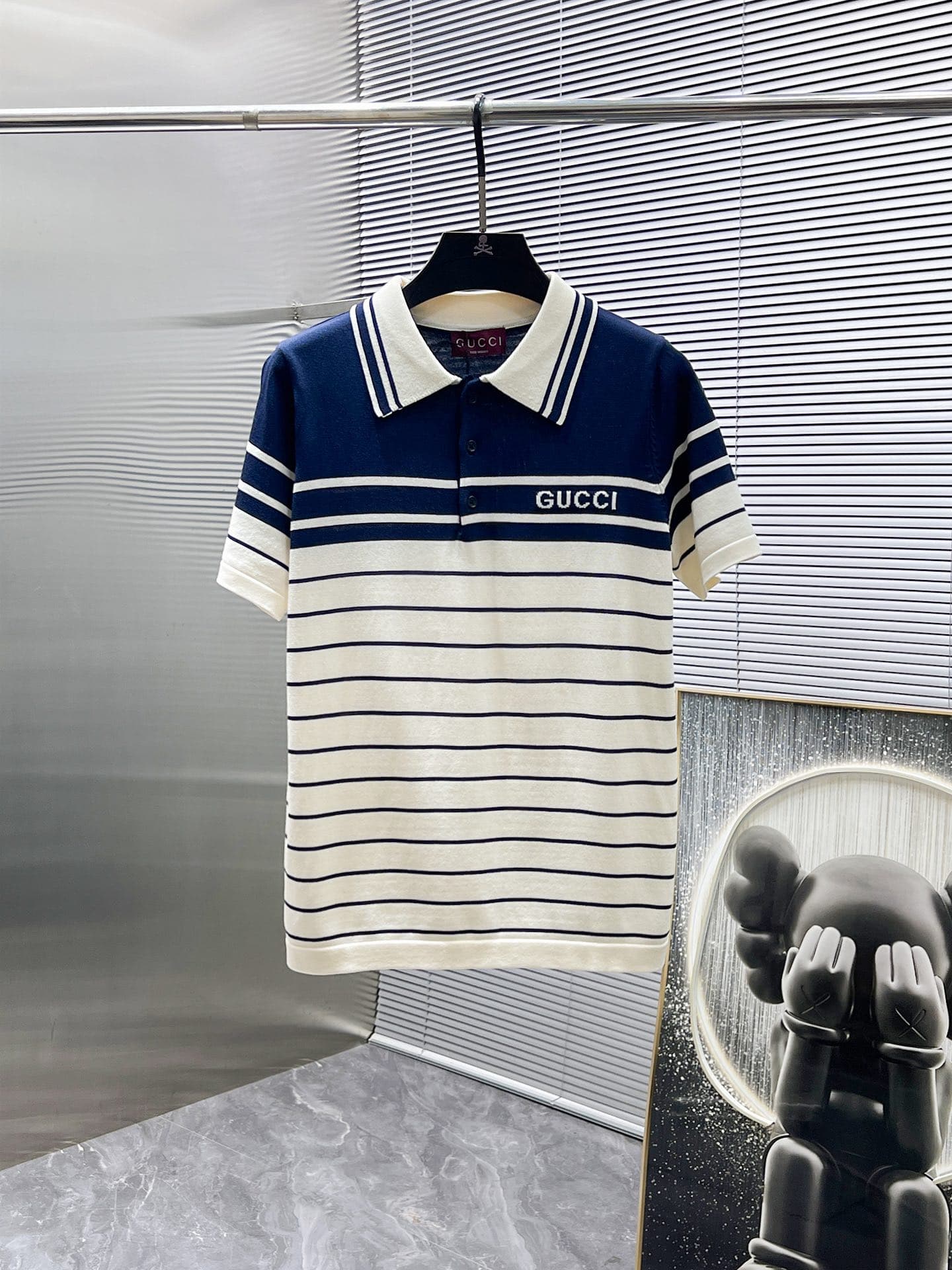 Short-Sleeve Knit Polo — view 1