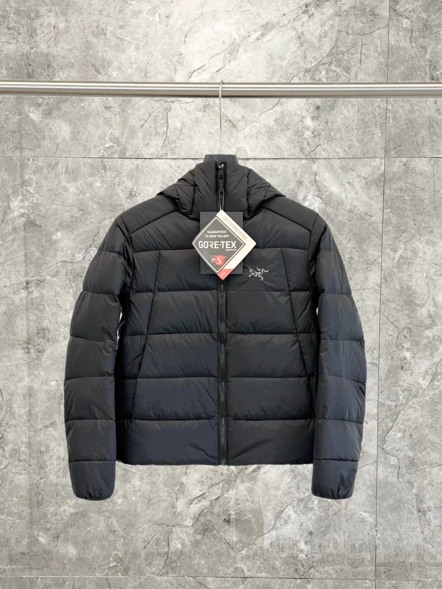 Black Thorium Down Jacket — view 1