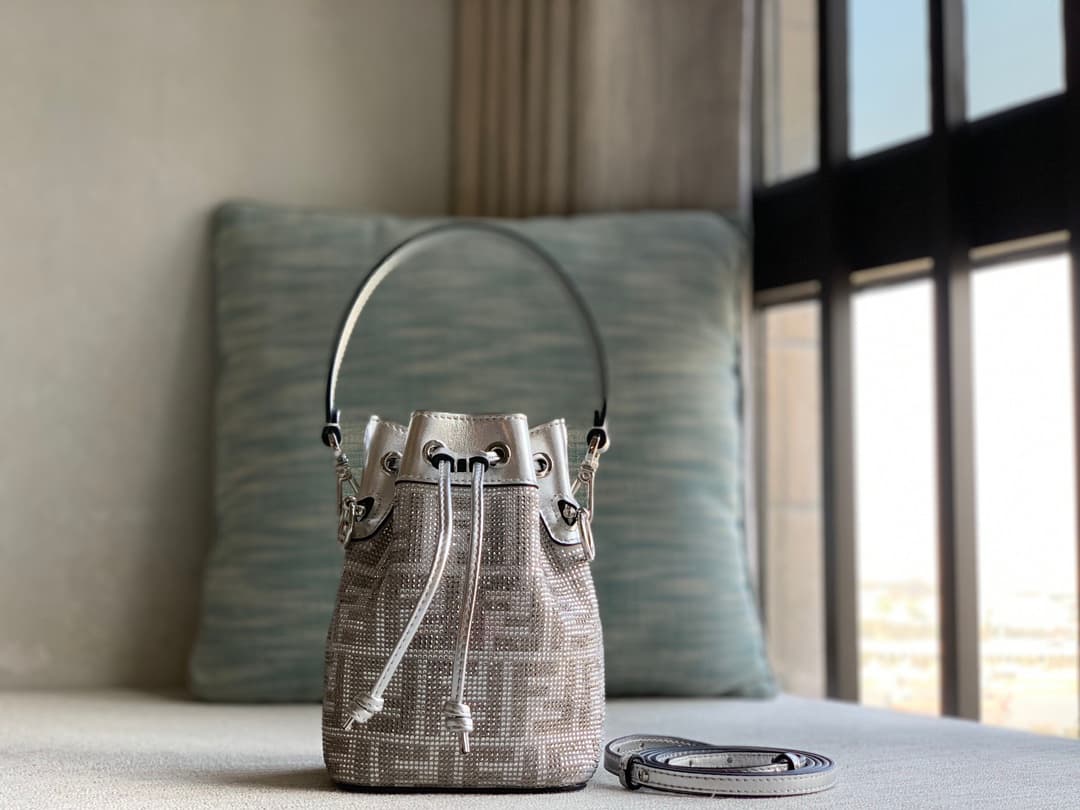 Mon Tresor Mini Bucket Bag — Crystal — view 1