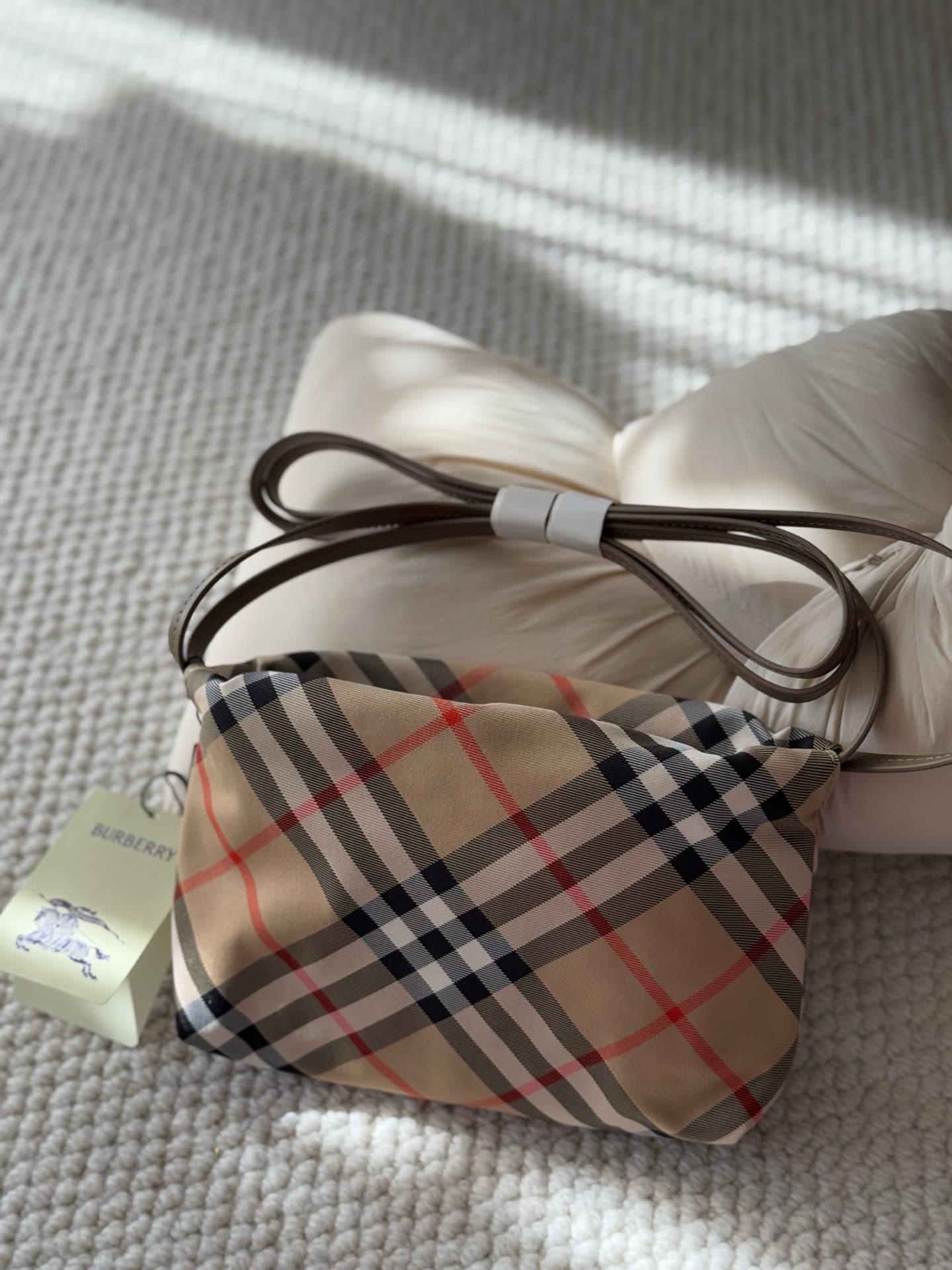 Check Organizer Crossbody Bag — view 1