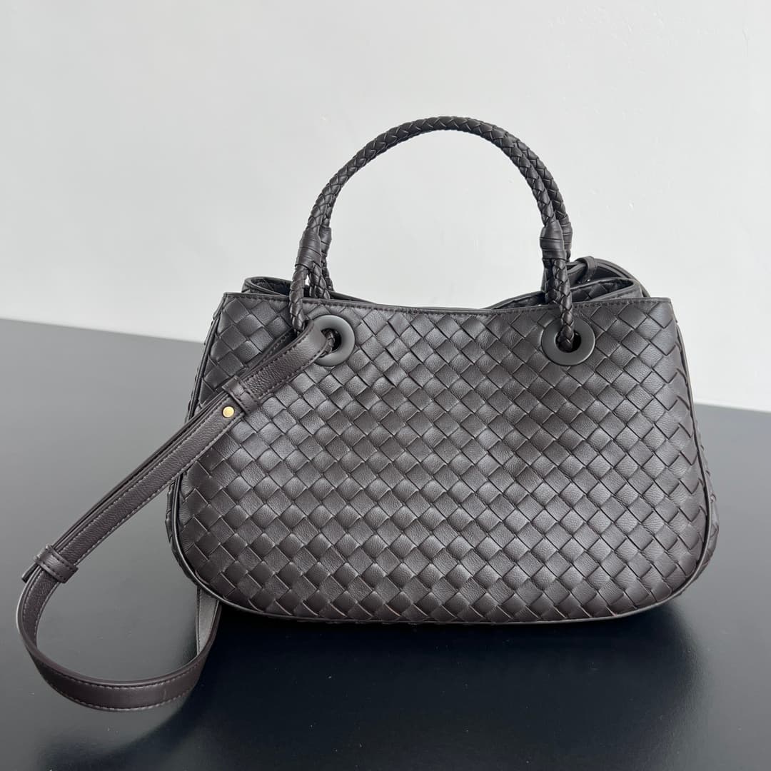 Basket Top Handle Bag — Grey — view 1