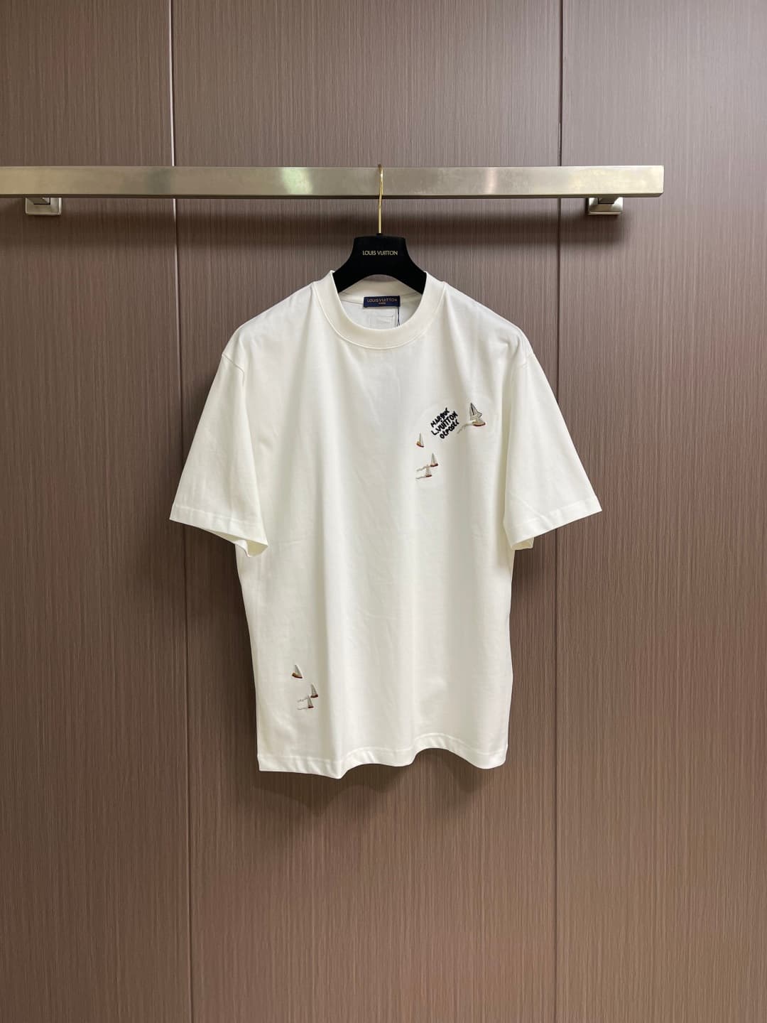 Sailboat Embroidered T-Shirt — view 1